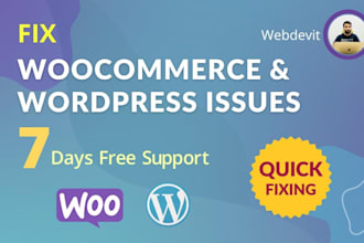 fix woocommerce issues and wordpress errors