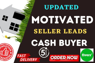 provide real estate motivated sellers leads cash buyer with skip traced