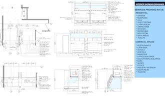 do interior, exterior design working drawings for your project type