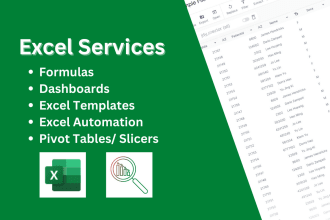 do any microsoft excel formulas, macros, vba, pivot tables