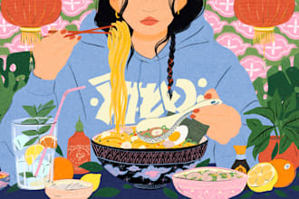 professional illustrations for marketing and content