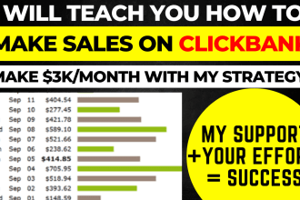 teach you proven strategies to earn with clickbank as an affiliate