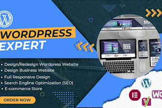 design clean and responsive wordpress website