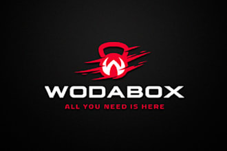 design illustrate strong crossfit apparels web shop logo