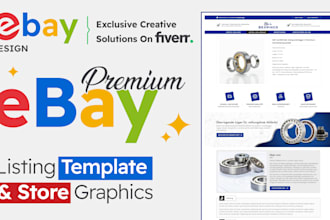 do professional custom ebay listing template design