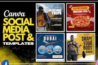 do social media post, canva templates for  facebook ad creative, instagram image