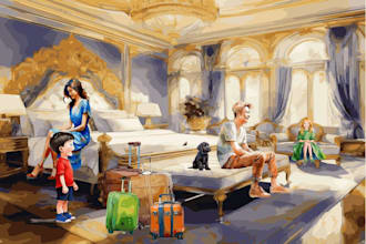 draw children story book illustration