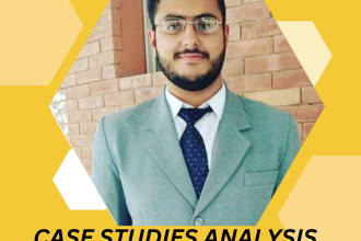 do quality case study analysis, research and content writing