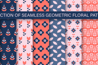 make vector seamless floral patterns, backgrounds