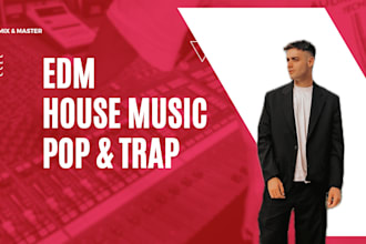 professionally master and mix country pop, edm, and house music
