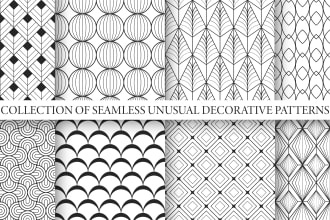 make vector seamless ornamenal elegant patterns, backgrounds