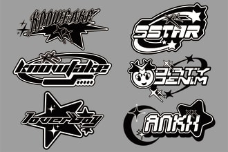 custom y2k streetwear logo design