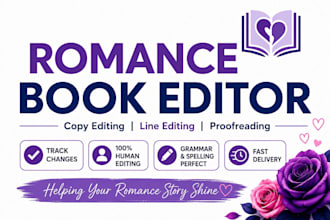 professionally do romance book editing