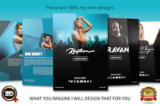 create a professional eye catching media kit, press kit, one sheet, music epk