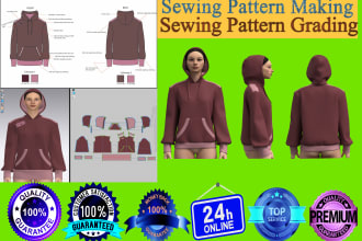 be your sewing pattern maker for any type apparel grading