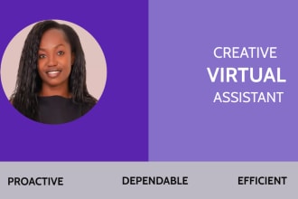be your creative virtual assistant for emails, calendars, and other admin tasks