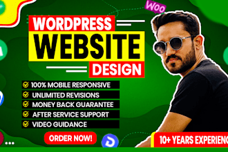 be your wordpress developer for wordpress website design and development