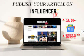 publish your article, interview or PR on influencer magazine UK