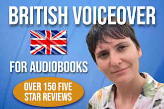 record a female nonbinary audiobook to acx standards in a british accent