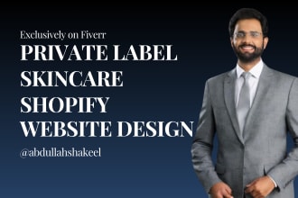 build automated private label beauty makeup shopify website with fast supplier