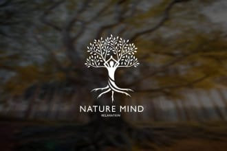 design natural health, yoga ,fitness and wellness logo