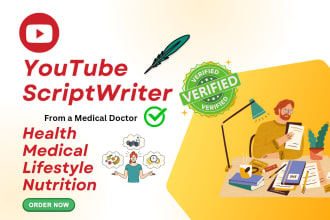 write medical health youtube scripts as a licensed doctor