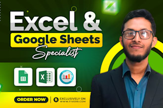 handle your data as excel and google sheets specialist