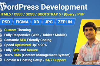 do wordpress website development with advanced custom coding
