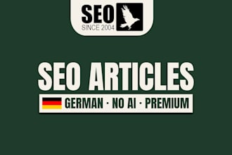 do real german SEO blog writing, absolutely no ai