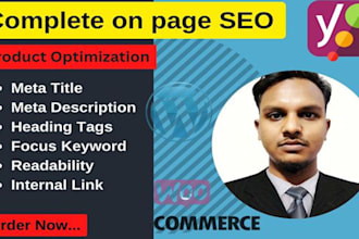 do complete wordpress product on page SEO using yoast