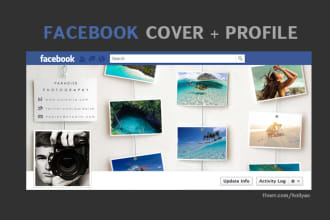 design your cover photo and profile picture