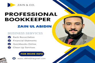 setup, clean up and do bookkeeping in quickbooks online, acca part qualified
