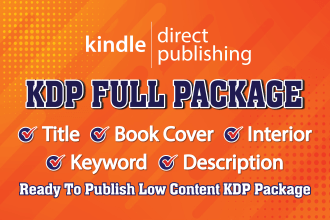 create ready to publish kdp low content book package