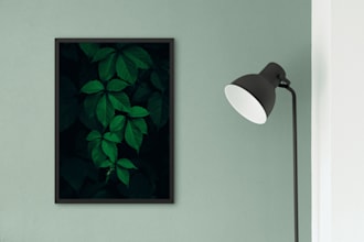 create realistic wall art mockups for commercial use