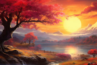 create professional landscape digital art