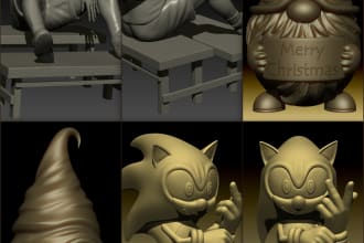 3d sculpting for print or cnc