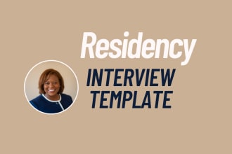deliver my residency interview organizing system