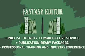 edit and revise your fantasy novel