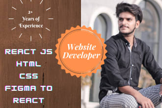convert figma to react js, ai, xd, html, psd to react js
