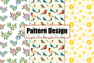 draw pattern design , seamless patterns ,repeat pattern