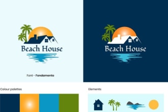 make a eye catching wonderful beach logo design
