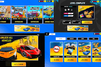 design professional and modern game UI
