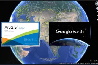 do gis mapping, gis digitization and map layout design using arcgis and qgis