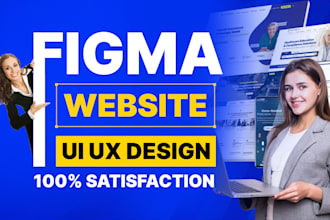 create figma ui ux design website mockup and figma website design