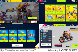 design professional and modern game UI