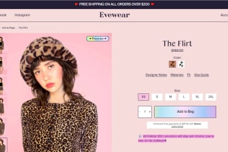 design shopify clothing store and shopify website