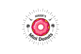 design an unique mini donut shop logo