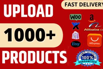 upload products listing to shopify woocommerce wix store