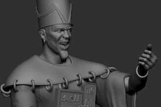 sculpt realistic 3d model for printing