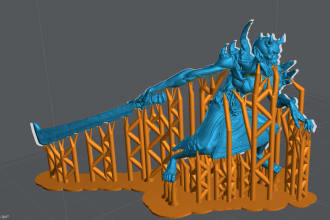 support your 3d models and miniatures for resin 3d printing